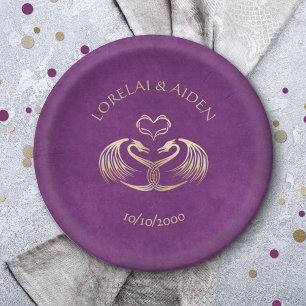 Celtic Viking Dragon Wedding Papieren Bordje