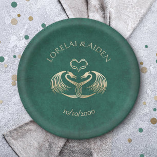 Celtic Viking Dragon Wedding Papieren Bordje