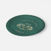 Celtic Viking Dragon Wedding Papieren Bordje (Gekanteld)