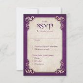 Celtic Viking Dragon Wedding RSVP Kaartje (Voorkant)