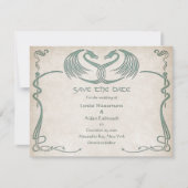 Celtic Viking Dragon Wedding Save The Date (Voorkant)