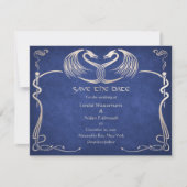 Celtic Viking Dragon Wedding Save The Date (Voorkant)