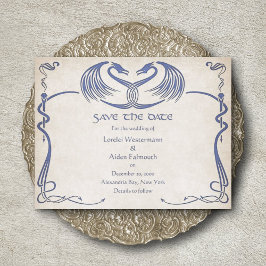 Celtic Viking Dragon Wedding Save The Date