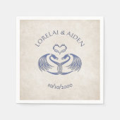 Celtic Viking Dragon Wedding Servet (Voorkant)