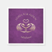 Celtic Viking Dragon Wedding Servet (Voorkant)