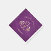 Celtic Viking Dragon Wedding Servet (Hoek)