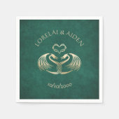 Celtic Viking Dragon Wedding Servet (Voorkant)