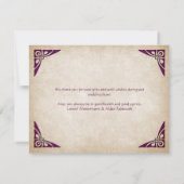 Celtic Viking Fantasy Wedding Bedankkaart (Achterkant)