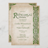 Celtic Viking Fantasy Wedding Kaart (Voorkant / Achterkant)