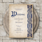 Celtic Viking Fantasy Wedding Kaart