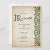 Celtic Viking Fantasy Wedding Kaart (Voorkant)