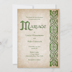 Celtic Viking Fantasy Wedding Kaart