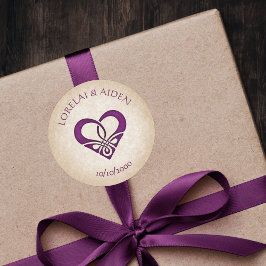 Celtic Viking Fantasy Wedding Ronde Sticker