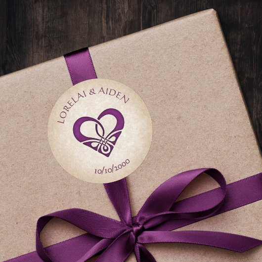 Celtic Viking Fantasy Wedding Ronde Sticker