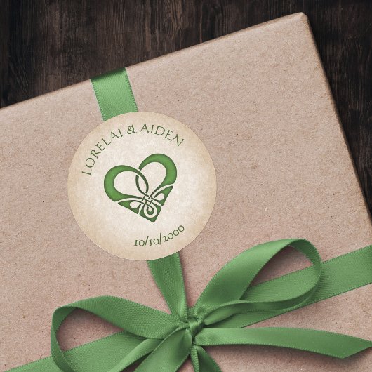 Celtic Viking Fantasy Wedding Ronde Sticker