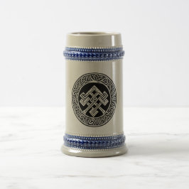 Celtic & Viking Geïnspireerd kunstwerk Beer Stein Bierpul