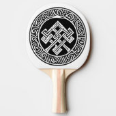 Celtic & Viking Geïnspireerde Art Ping Pong Paddle Tafeltennisbatje (Achterkant)