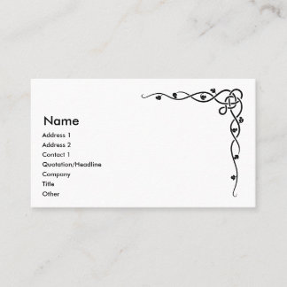 Celtic Vine Visitekaartjes Design 2