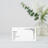 Celtic Vine Visitekaartjes Design 2 (Staand voorkant)
