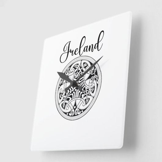 Celtic Wall Clock Vierkante Klok (Hoek)