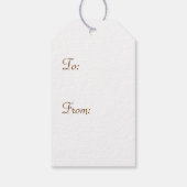 Celtic Weave Harten in Chocolade Gift Label Cadeaulabel (Achterkant)