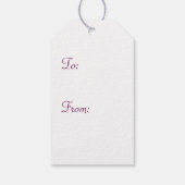 Celtic Weave Harten in Wijn Gift Tag Cadeaulabel (Achterkant)