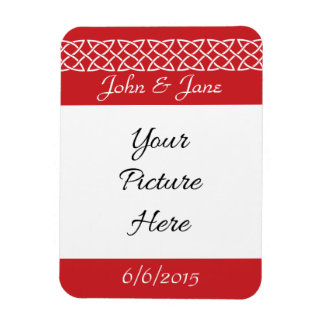 Celtic Weave Hearts in Cherry Save-the-Date Magnet Magneet