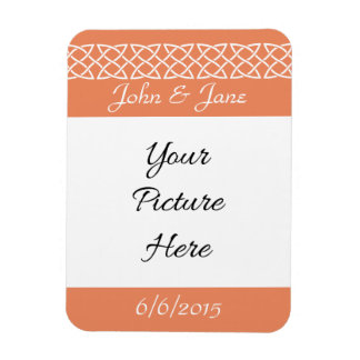 Celtic Weave Hearts in Coral Save-the-Date Magnet Magneet