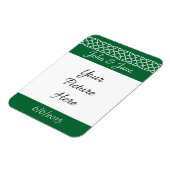 Celtic Weave Hearts in Green Save-the-Date Magnet Magneet (Linkerzijde)