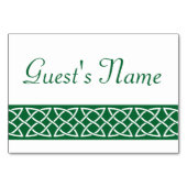 Celtic Weave Hearts in Groene Tafel Kaart (Voorkant)