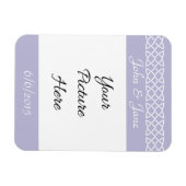 Celtic Weave Hearts in Lavendel Herinneringsmagnee Magneet (Horizontaal)