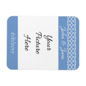 Celtic Weave Hearts in Periwinkle Reminder Magnet Magneet (Horizontaal)