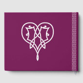 Celtic Weave Hearts in Wine Gastenboek (Achterkant)