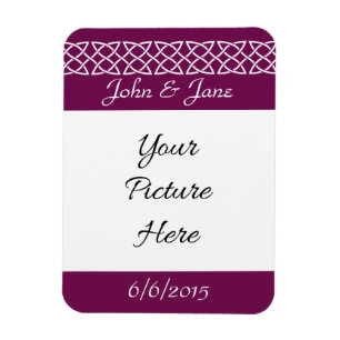 Celtic Weave Hearts in Wine Save-the-Date Magnet Magneet