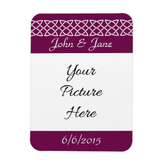 Celtic Weave Hearts in Wine Save-the-Date Magnet Magneet