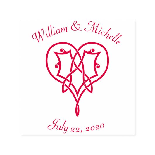 Celtic Weave Hearts Self-Inking Accent Stamp Zelfinktende Stempel (Design)