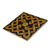 Celtic Weave Tiger Pattern Tegeltje (Zijkant)