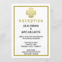 Celtic Wedding Faux Gold Celtic Knot Cross