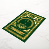 Celtic Wedding Invitation met Claddagh Folie Uitnodiging (Gedraaid)