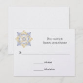 Celtic Wedding Invitation - Respons Enclosure RSVP Kaartje (Voorkant / Achterkant)