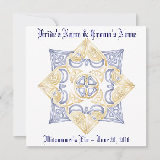 Celtic Wedding Knot Inivitation (niet traditioneel Kaart (Voorkant)