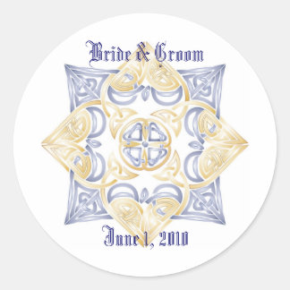 Celtic Wedding Knot Ronde Sticker