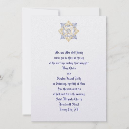 Celtic Wedding Knot Uitnodiging (Achterkant)