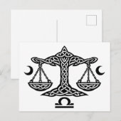 Celtic Weegschaal door BurnsInHell Feestdagenkaart (Voorkant / Achterkant)