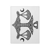 Celtic Weegschaal door BurnsInHell Notitieblok (Linkerzijde)
