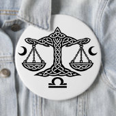 Celtic Weegschaal door BurnsInHell Ronde Button 6,0 Cm (In situ)
