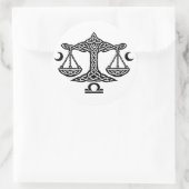Celtic Weegschaal door BurnsInHell Ronde Sticker (Tas)