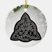 Celtic Wiccan Witch Pagan Witchy Witchcraft Xmas Keramisch Ornament (Voorkant)