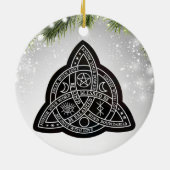 Celtic Wiccan Witch Pagan Witchy Witchcraft Xmas Keramisch Ornament (Achterkant)