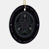 Celtic Wiccan Witch Pagan Witchy Witchcraft Xmas Keramisch Ornament (Rechts)